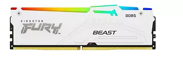 Pamięć DDR5 Fury Beast RGB  32GB(2*16GB)/5600  CL36 Biała