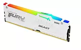 Pamięć DDR5 Fury Beast RGB  32GB(2*16GB)/5600  CL36 Biała