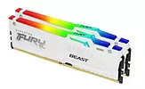 Pamięć DDR5 Fury Beast RGB  32GB(2*16GB)/5600  CL36 Biała