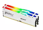 Pamięć DDR5 Fury Beast White RGB  64GB(2*32GB)/5600Mhz  CL36