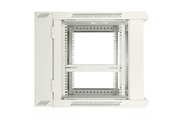 Szafka wisząca rack 12U 600x600 szara dwusekcyjna