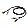 Kabel 2x RCA/Cinch Męski -2x RCA/Cinch Męski 1m - CLA800/1