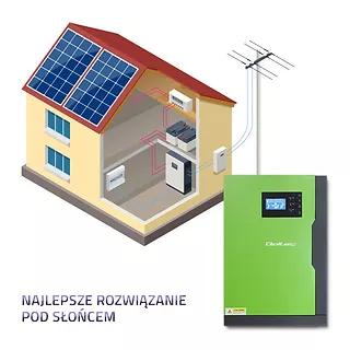 Hybrydowy inwenter solarny Off-Grid 3,5kW | 100A | 24V | MPPT |  Sinus