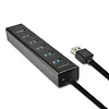 HUE-SA7BP Hub 7-portowy USB 3.2 GEN 1 aluminum charging hub, AC adapter