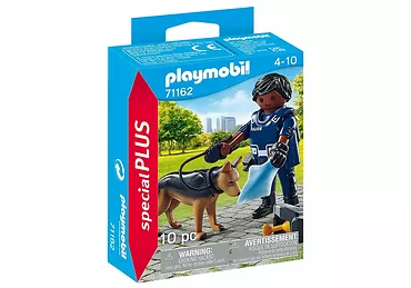 Figurka Special Plus 71162 Policjant z psem tropiącym