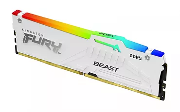 Pamięć DDR5 Fury Beast RGB 32GB(1*32GB)/6000 CL36 biała