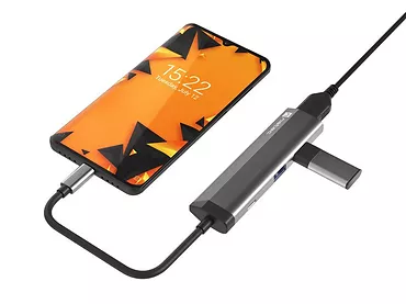 Stacja dokująca Multi Port Fowler Slim USB-C PD, 2x USB 3.0, HDMI 4K