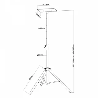 Przenośny stand dla projektora 1,7m MC-953