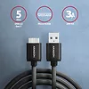 BUMM3-AM10AB Kabel Micro-B USB  USB-A 3.2 Gen 1, 1m, 3A, ALU, PVC Czarny