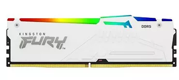 Pamięć DDR5 Fury Beast RGB 64GB(4*16GB)/6000 CL40 biała