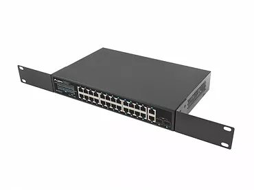 Switch 24x1GB POE+ 2xGB 2x rack 19'' gigabit ethernet 250W