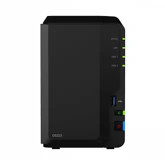 Serwer NAS DS223 2x0HDD 2GB 4x1.7Ghz 1xGbE 3xUSB