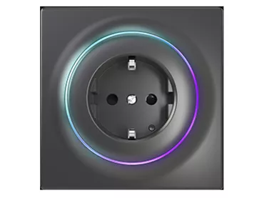 Inteligentne gniazdko FIBARO Walli Outlet typu F Antracytowe