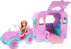 ZURU Sparkle Girlz Lalka 10.5 cala Jeep z przyczepą kempingową