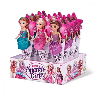 ZURU Sparkle Girlz Lalka Księżniczka w rożku 10.5 cala display 12 sztuk
