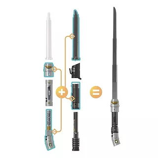 Hasbro Miecz świetlny Star Wars Lightsaber Forge Ahsoka Tano