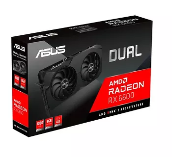 Asus Karta graficzna Radeon RX 6600 DUAL V2 8GB GDDR6 128bit 3DP/HDMI