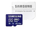 Samsung Karta pamięci microSD PRO+ MD-MD512SA/EU + adapter