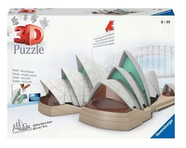 Ravensburger Polska Puzzle 216 elementów 3D Budynki nocą Opera w Sydney