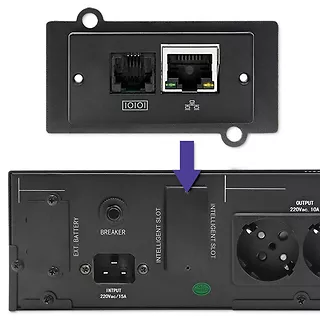 Qoltec Zasilacz awaryjny UPS RACK | 2kVA | 1600W | LCD