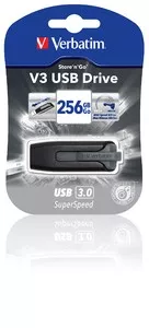 Verbatim Pendrive V3 USB 3.0 Drive 256GB Czarny