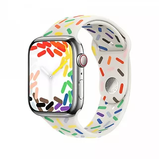 Apple Pasek sportowy Pride Edition do koperty 45 mm - rozmiar M/L