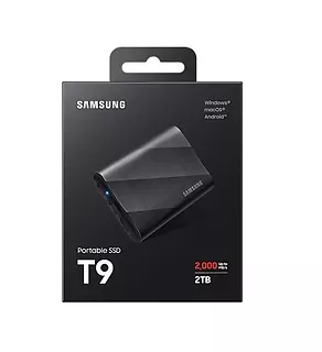 Samsung Dysk zewnętrzny SSD T9 2TB USB3.2 GEN.2 czarny