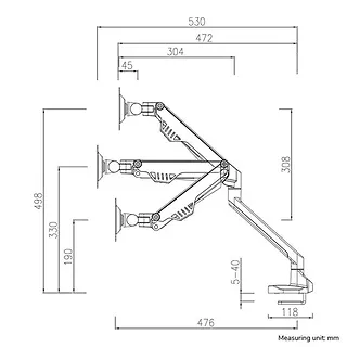 Neomounts Uchwyt biurkowy FPMA-D750BLACK2