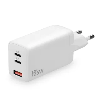 everActive Ładowarka USB/USB-C QC4+ 65W technologia GaN Biała