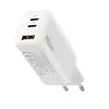 everActive Ładowarka USB/USB-C QC4+ 65W technologia GaN Biała