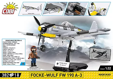 Cobi Klocki Klocki Historical Collection WWII Focke-Wulf FW 190-A3 382 klocki