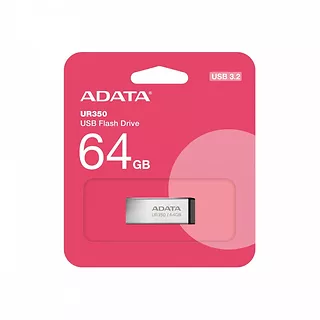 Adata Pendrive UR350 64GB USB3.2 Gen1 Metal czarny