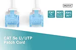 Digitus Patch cord U/UTP kat.5e PVC 0,5m Biały