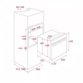 TEKA Piekarnik HLC 8400 kamienny szary