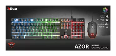 Trust Klawiatura i mysz GXT 838 AZOR  Gaming Combo