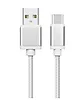 TB Kabel USB-USB C 2m srebrny sznurek