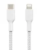 Belkin Kabel Braided USB-C Lightning 2m biały