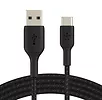 Belkin Kabel Braided USB-C USB-A 1m czarny