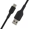 Belkin Kabel Braided USB-C USB-A 1m czarny