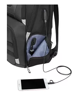 Targus Plecak DrifterTrek 11.6-15.6 cala Laptop Backpack with USB Power   PassThru - czarny