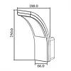 Maclean Lampa Ścienna Elewacyjna LED 10W MCE343 B