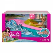 Mattel Lalka Barbie + Motorówka