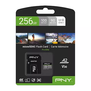 PNY Karta pamięci MicroSDXC 256GB P-SDU256V32100PRO-GE