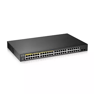 Zyxel Przełącznik zarządzalny GS1900-48HP v2, 48-port GbE L2 Smart Switch 170W rack            GS1900-48HPv2