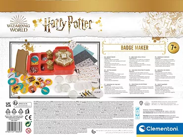 Clementoni Zestaw kreatywny Harry Potter Maszynka do przypinek