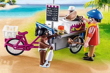 Playmobil Zestaw z figurkami Family Fun 706 14 Mobilne stoisko z naleśnikami