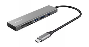 Trust CZYTNIK KART HALYX FAST USB-C HUB CARD READER