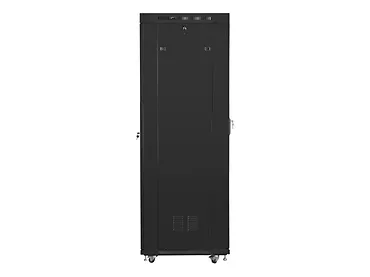 Lanberg Szafa instalacyjna rack stojąca 19 42U 600x800 czarna, drzwi szklane lcd (Flat pack)