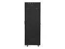 Lanberg Szafa instalacyjna rack stojąca 19 42U 600x800 czarna, drzwi perforowane lcd (flat pack)