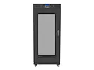 Lanberg Szafa instalacyjna rack stojąca 19 27U 600x800 czarna, drzwi perforowane LCD (Flat Pack)